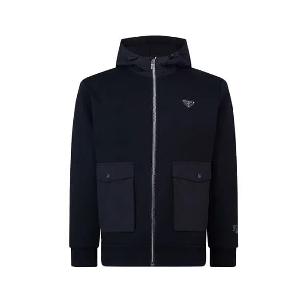 프라다 남성 블랙 후드티 - Prada Mens Black Hoodie - cl95x - 1