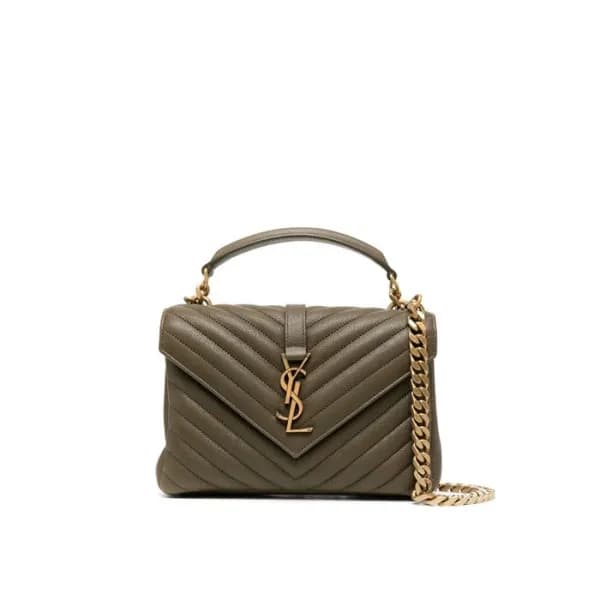 입생로랑 여성 카키 퀄티드 백 - Saint Laurent Womens Khaki Coll… - 1