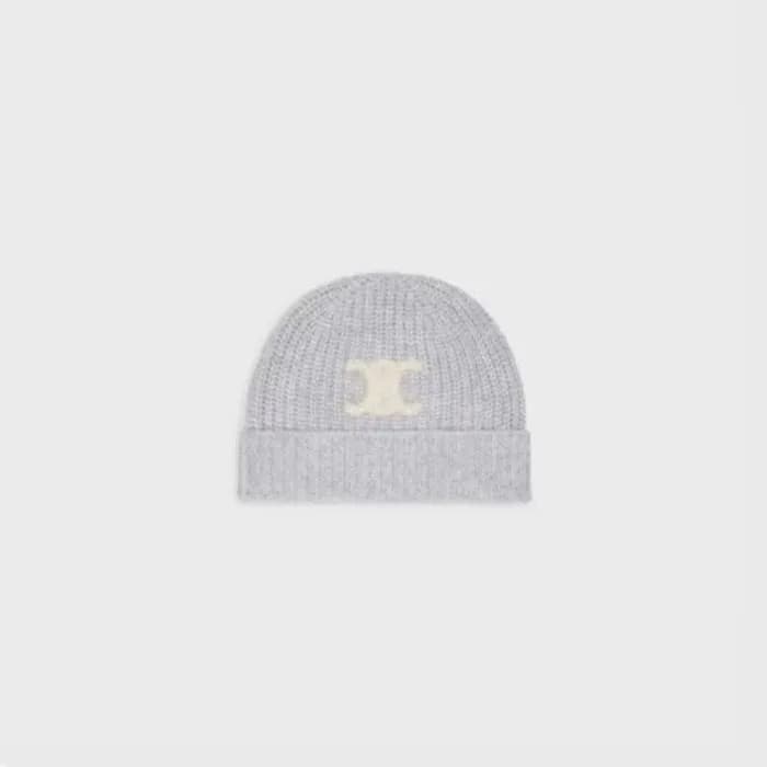 셀리느 남/녀 카멜 비니 - Celine Unisex Gray Beanie - acc186… - 1