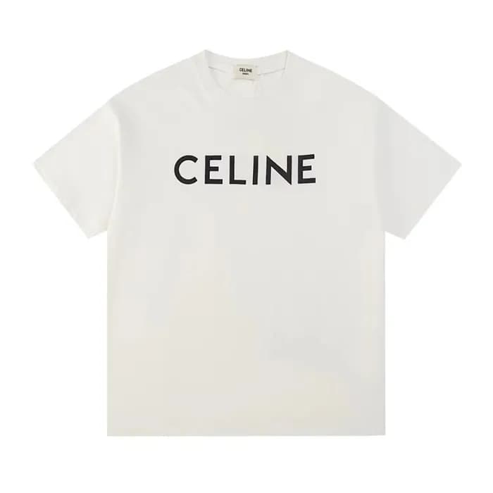 셀린느 남성 화이트 티셔츠 - Celine Mens White Tshirts - cec23… - 1