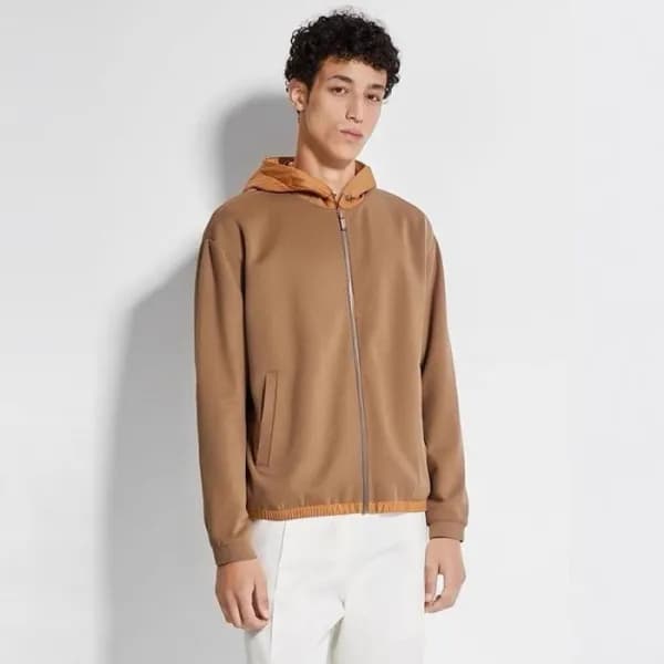에르메네질도 제냐 남성 집업 후드티 - Ermenegildo Zegna Mens Zip-u… - 1