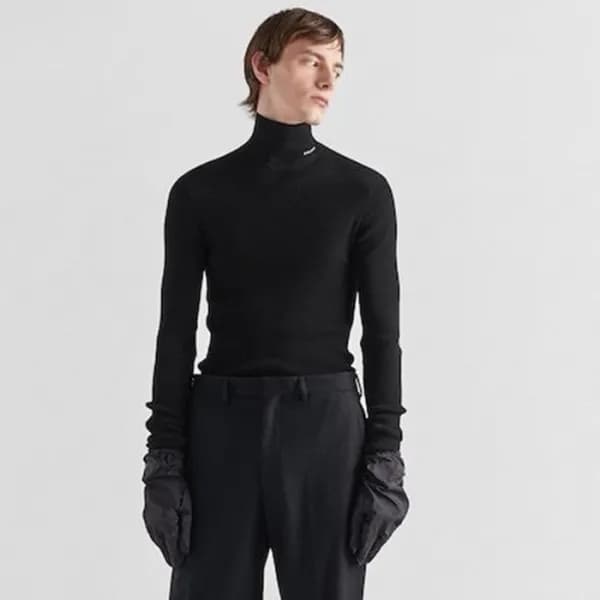 프라다 남성 터틀넥 긴팔티 - Prada Mens Turtleneck Tshirt - pr… - 1