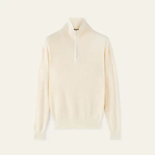 로로피아나 남성 집업 스웨터 - Loro Piana Mens Zip-up Sweater -… - 1