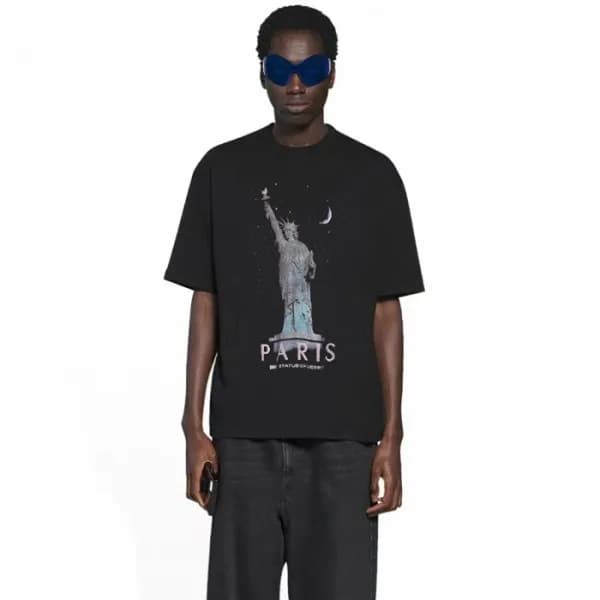 발렌시아가 남성 라운드 반팔 티셔츠 - Balenciaga Mens Round Tshirt… - 1