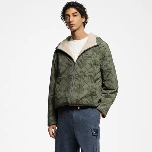 루이비통 남성 양면 자켓 - Louis vuitton Mens Reversible Jack… - 1