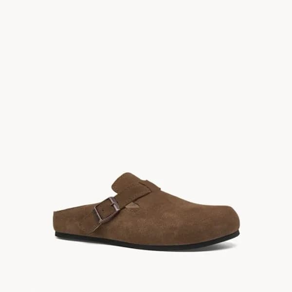 더 로우 여성 휴고 슬라이드 스웨이드 애쉬 - The Row Womens Hugo Slid… - 1