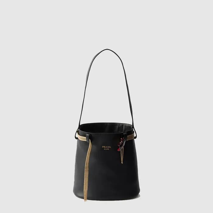 프라다 여성 버클 가죽 버킷백 1BE085 - Prada Womens Buckle Buck… - 1