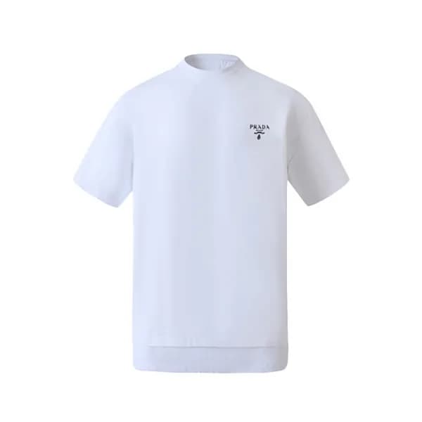 프라다 남성 라운드 반팔티 - Prada Mens Round Tshirt - prc7485… - 1