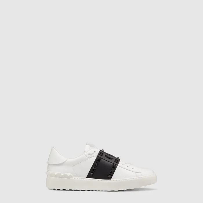 발렌티노 남성 토널 스터드 디테일 락스터드 언타이틀드 스니커즈 - Valentino Men… - 1