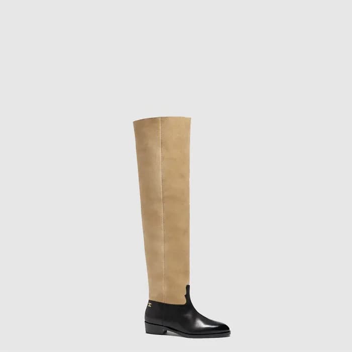 샤넬 여성 싸이 하이 부츠 - Chanel Womens Thigh High Boots - … - 1