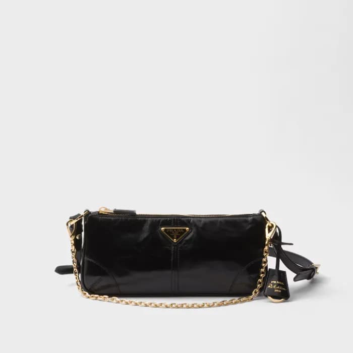 프라다 여성 리에디션 2002 미디엄 가죽 숄더백 1BC221 - Prada Womens … - 1