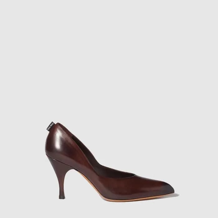 미우미우 여성 가죽 펌프스 - Miu Miu Womens Leather Pumps - mi… - 1