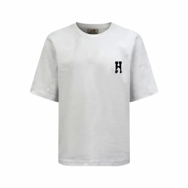 에르메스 남성 라운드 반팔티 - Hermes Mens Round Tshirt - hec13… - 1
