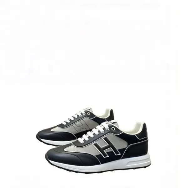 에르메스 남성 가죽 스니커즈 - Hermes Mens Leather Sneakers - h… - 1