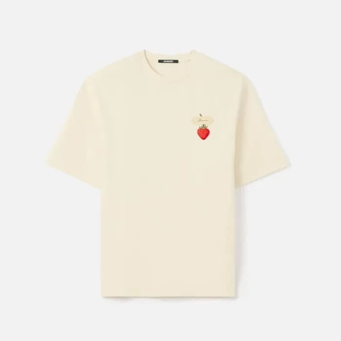 자크뮈스 남성 딸기 패치 티셔츠 - Jacquemus Mens The Strawberry … - 1