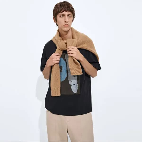 보테가 베네타 남성 라운드 반팔티 - Bottega veneta Mens Round Tsh… - 1