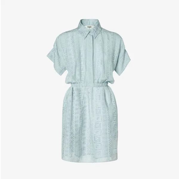 펜디 여성 페퀸 FF 번아웃 드레스 - Fendi Womens Pequin Ff Burno… - 1
