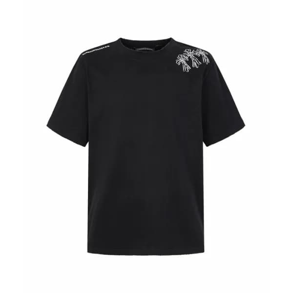 크롬하츠 남성 라운드 반팔티 - Chrom Hearts Mens Round Tshirt -… - 1