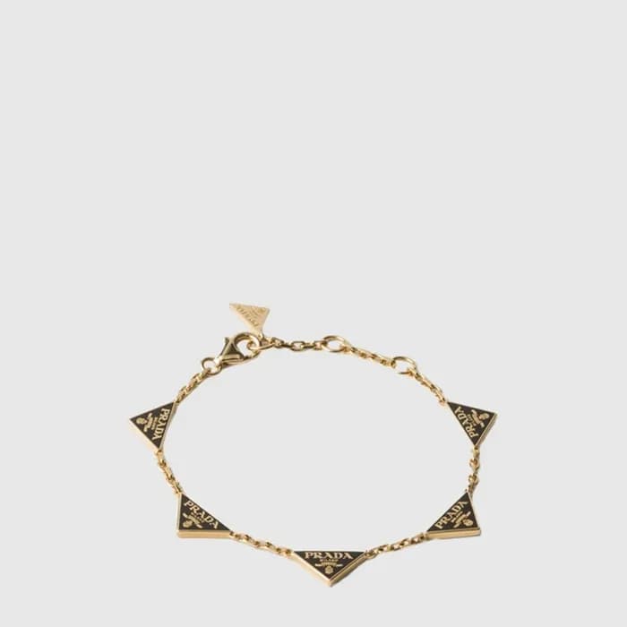 프라다 여성 에나멜 메탈 네크리스 - Prada Womens Enamel Metal Bra… - 1