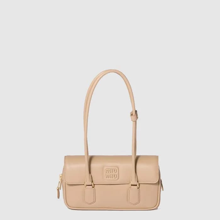 미우미우 여성 아르카디 가죽 백 - Miumiu Womens Arkadi Leather Bag - mib16504x - 1