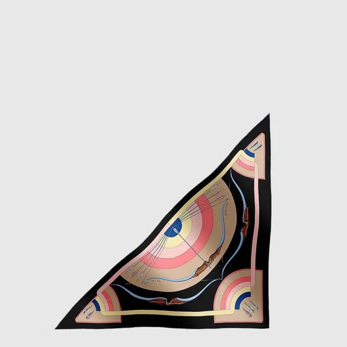에르메스 여성 아크 앙 시엘 트라이앵글 스카프 - Hermes Womens Arcs-en-Ciel Giant Triangle Scarf - acc8830x - 1