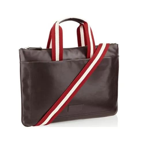 [발리] 브라운 수입가죽 남성용 서류가방 - ba0024b Bally Brown Leath… - 1