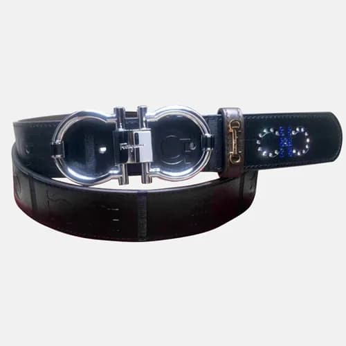 [페레가모] 살바토레 버클 블랙 남성용 벨트 fe0012y - Ferragamo Salva… - 1