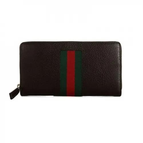 [구찌] 웹 레더 브라운 408831 남성용 장지갑 gu0018q - Gucci Web L… - 1