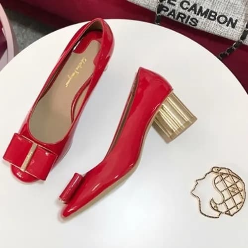 FERRAGAMO SALVATORE 2018 LADIES LEATHER PUMPS - 페레… - 1