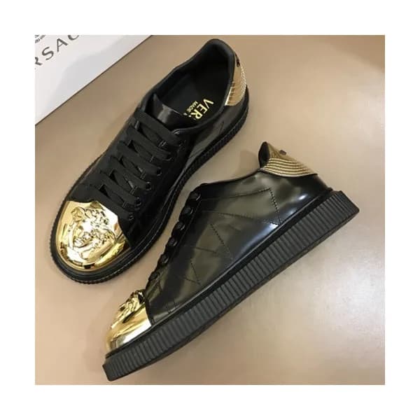 VERSACE 2018 MENS LEATHER SKEAKERS - 베르사체 남성 레더 스니… - 1