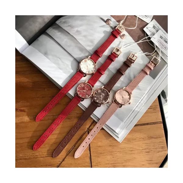 COACH LADIES QUARTZ - 코치 레이디스 쿼츠,4색(레드+화이트,레드,브라운… - 1