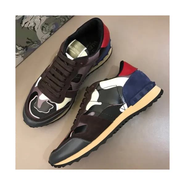 Valentino 2018 Mens Leather Sneakers/Running shoes… - 1