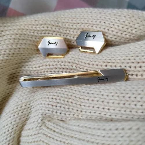 GIVENCHY MENS YELLOW GOLD CUFFS - 지방시 남성용 … - 1