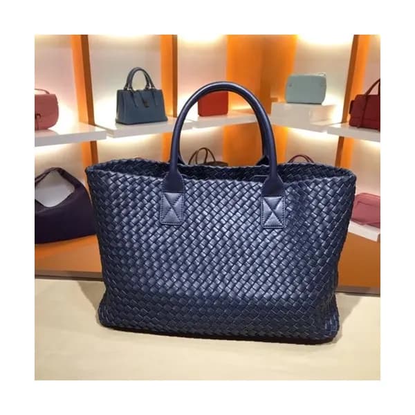 Bottega Veneta Leather Navy Women Tote Bag,40cm - … - 1