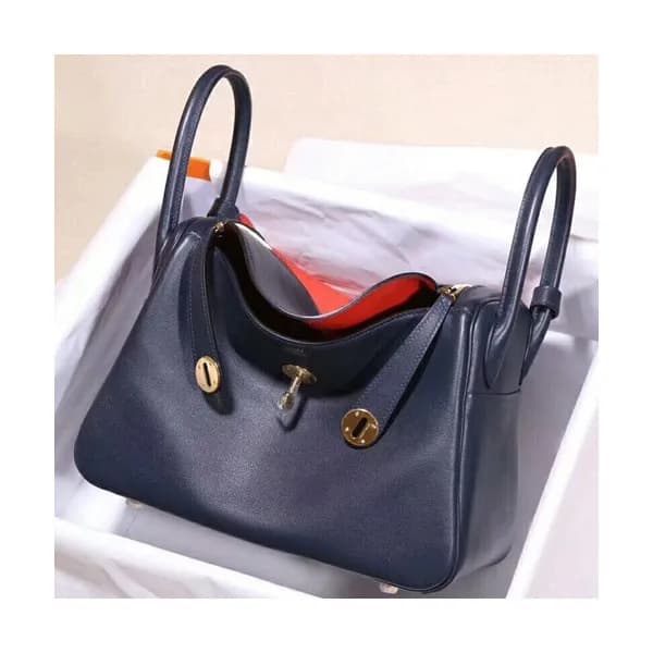 Hermes Lindy Swift Leather Tote Shoulder Bag ,26cm… - 1