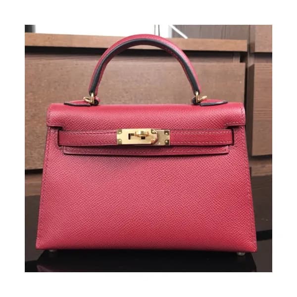 Hermes Mini Kelly 2 Epsom Leather Tote Shoulder Ba… - 1