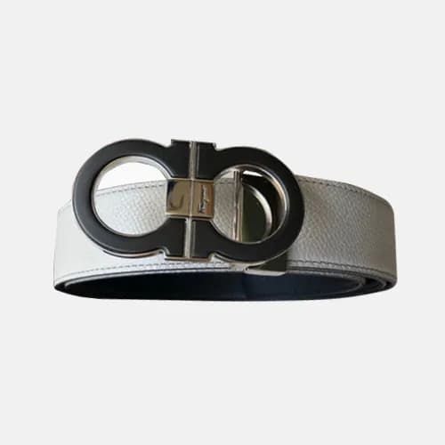 Salvatore Ferragamo 2019 MM/WM Gancio Leather Belt… - 1