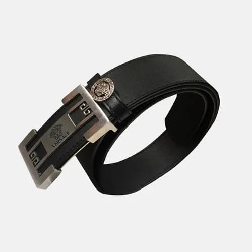 Versace 2019 Mens Palazzo Medusa Steel Buckle Leat… - 1