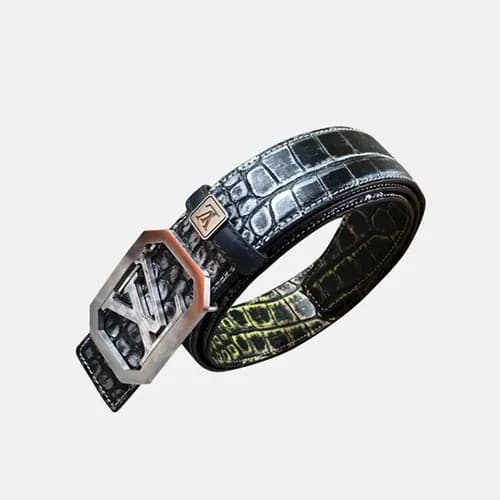 Louis vuitton 2019 Mens Signature Box Logo Buckle … - 1