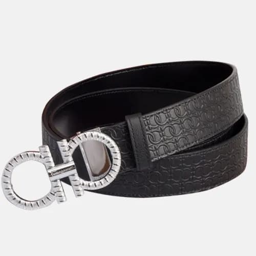 Salvatore Ferragamo 2019 Mens GancioBuckle Leather… - 1
