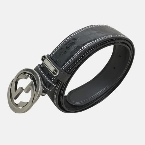 Gucci 2019 Mens Signature Vintage GG Steel Buckle … - 1
