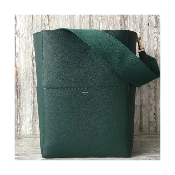 Celine Leather Sangle Shoulder Bag,33CM - 셀린느 레더 상… - 1