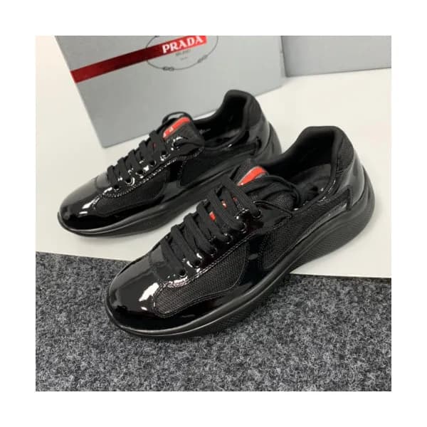 [커스텀급]Prada 2019 Mens Business Logo Leather Sneake… - 1