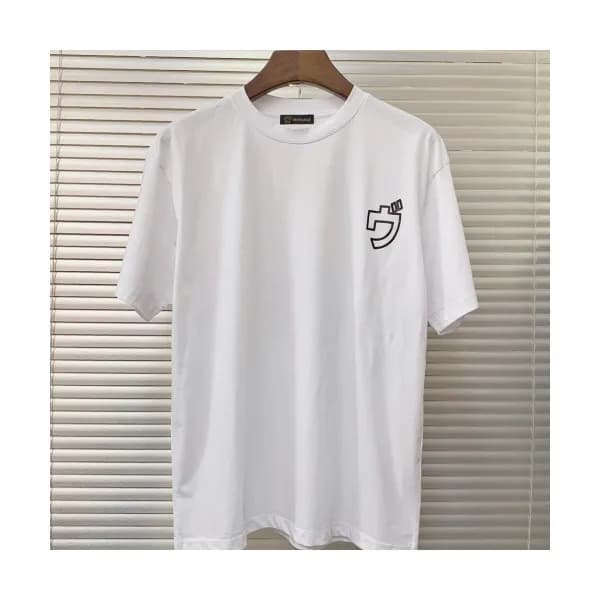 Versace 2019 Mens 3D Print Medusa Cotton Short Sle… - 1