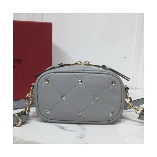 Valentino 2019 Leather Garavani Boomstud Camera Sm…