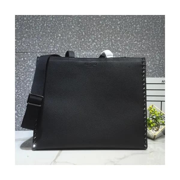 Valentino 2019 Leather Tote Shoudler Shopper Bag,4… - 1