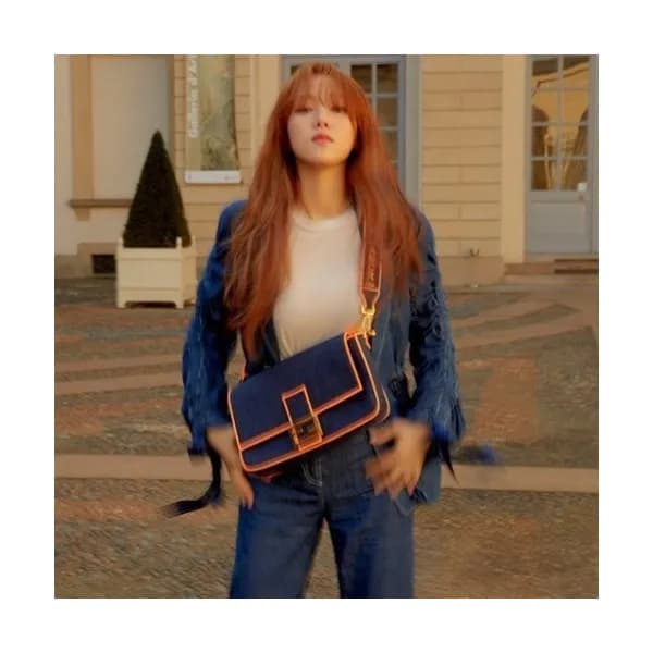 Fendi 2019 Baguette Denim Tote Shoulder Bag, 32cm … - 1