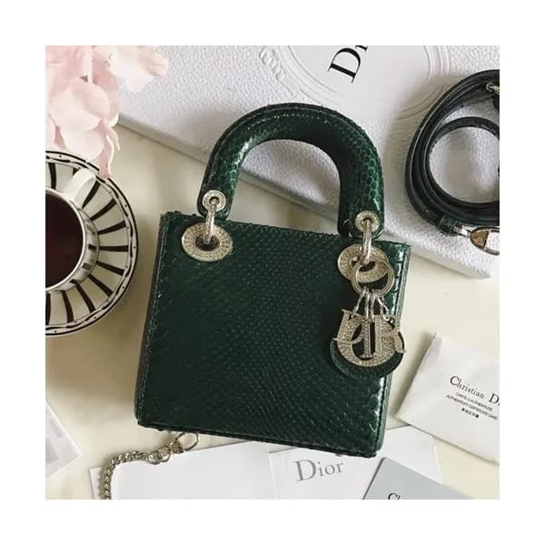 Dior 2019 Lady Dior Mini Tote Shoulder Bag,17CM - … - 1