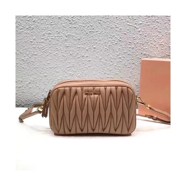 MiuMiu 2019 Matelasse Double Zip Shoulder Cross B… - 1