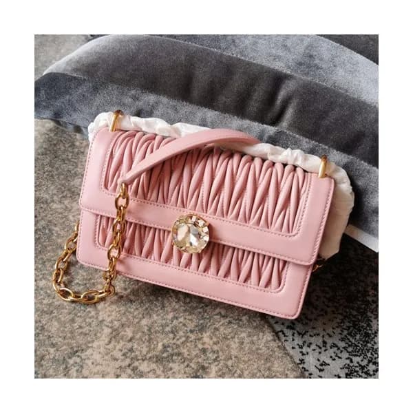 MiuMiu 2019 Solitaire Matelasse Chain Shoulder Cro… - 1